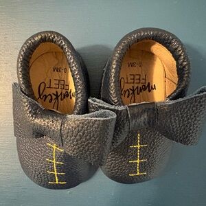 Monkey Feet Blue Baby Moccasins